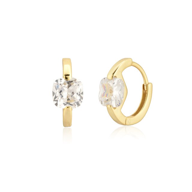 Orecchini a cerchio Meg White Oro