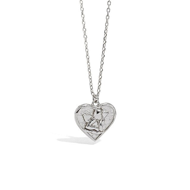 Silver Cupid Necklace 