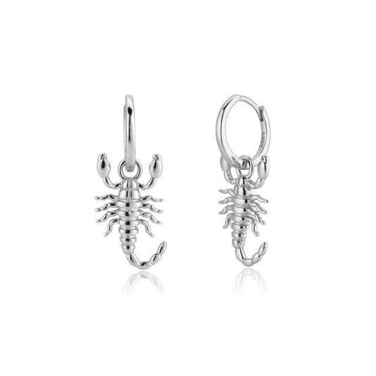 Silver Scorpion Earrings 