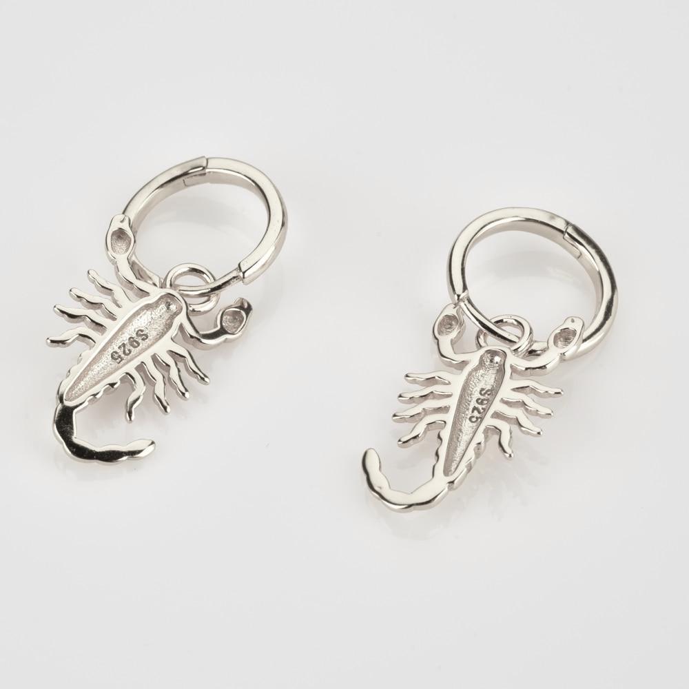 Silver Scorpion Earrings 