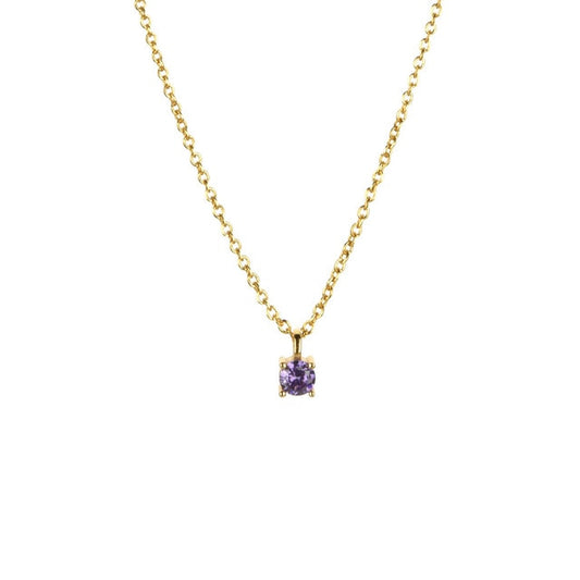 Lilac Dot Necklace 