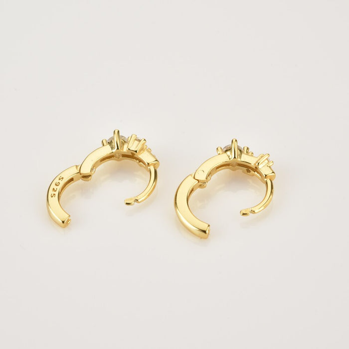 Silver Mini Alia Hoops 