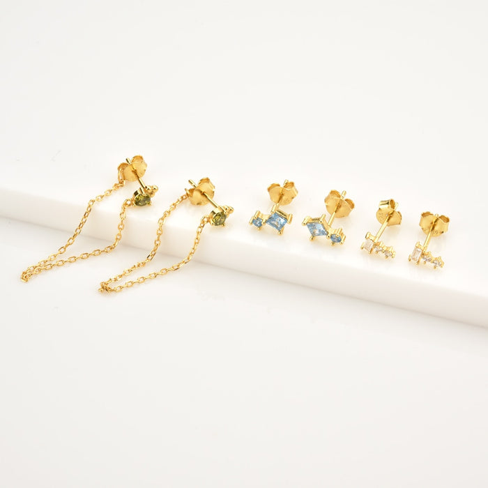 Blue Trix earrings 