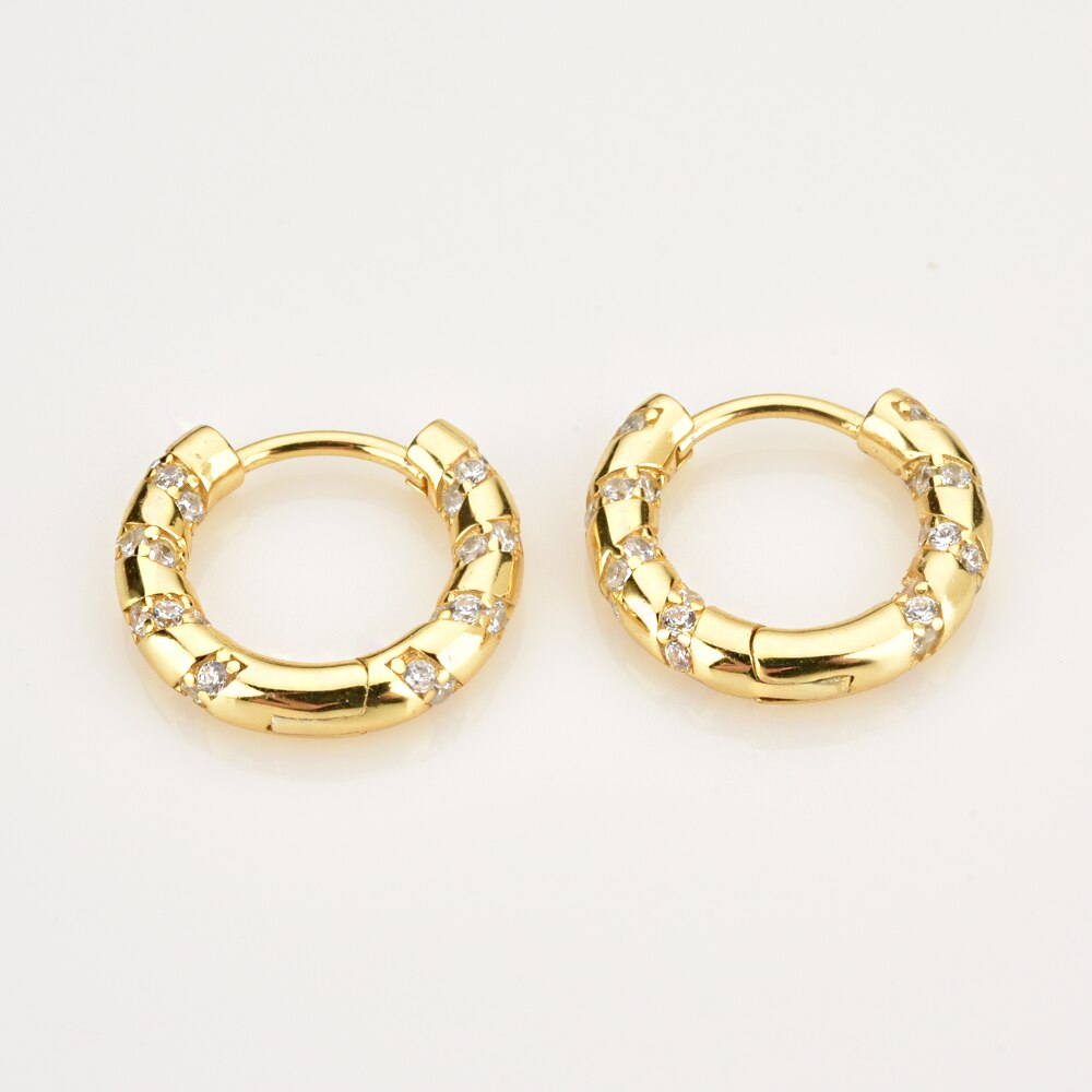 White Neila Gold Earrings 