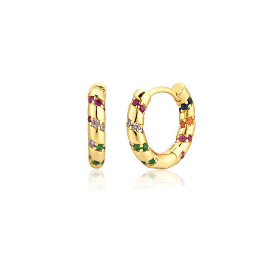 Colorful Neila Gold Earrings 