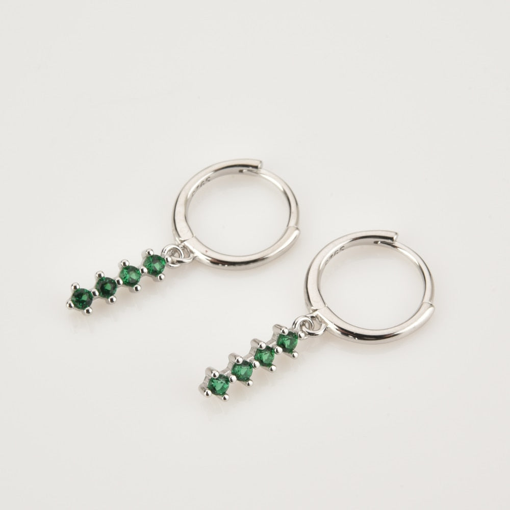 Aros Litza Green Plata