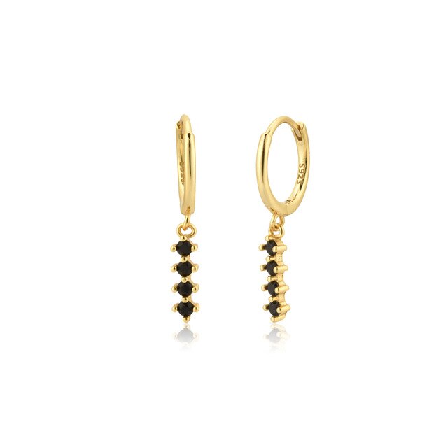 Litza Black Gold Hoops 