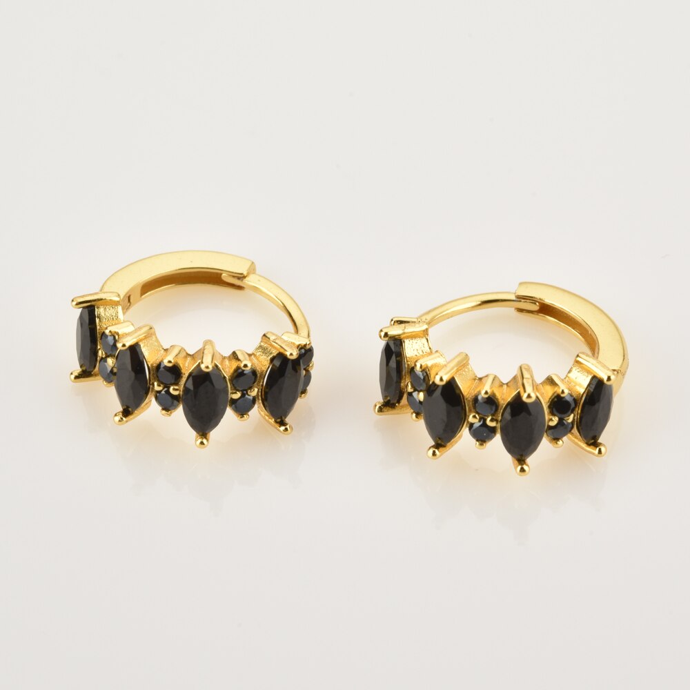 Irina Black Gold Earrings 