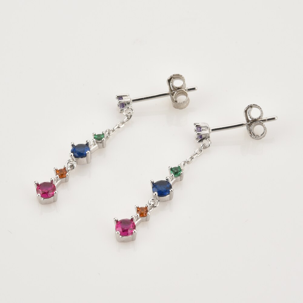 Silver Farben Earrings 