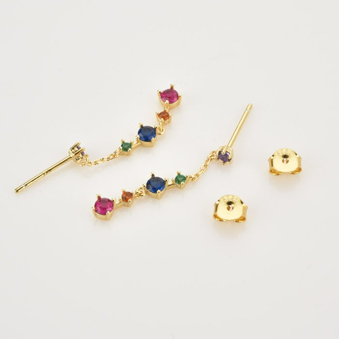 Gold Farben Earrings 