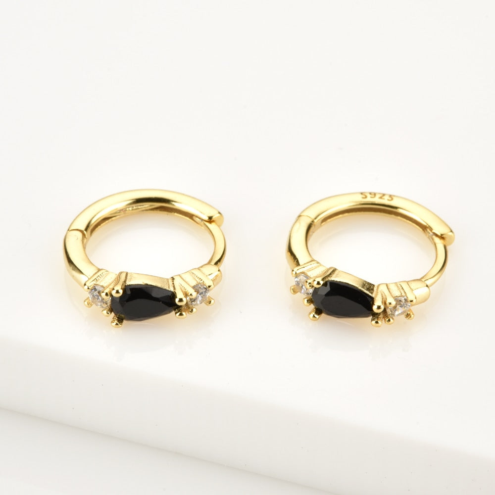 Aros Black Denia Oro