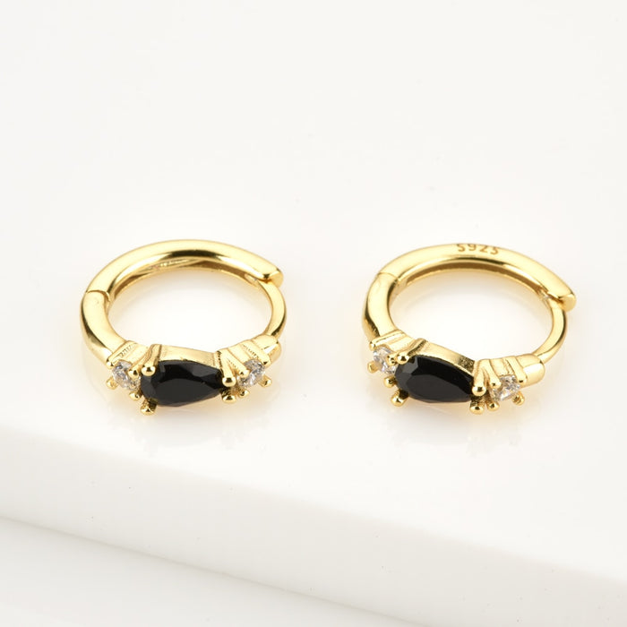 Orecchini Black Denia Oro