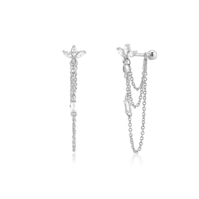 Pendientes Jasmine Plata