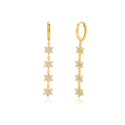 Calantha White Gold Earrings
