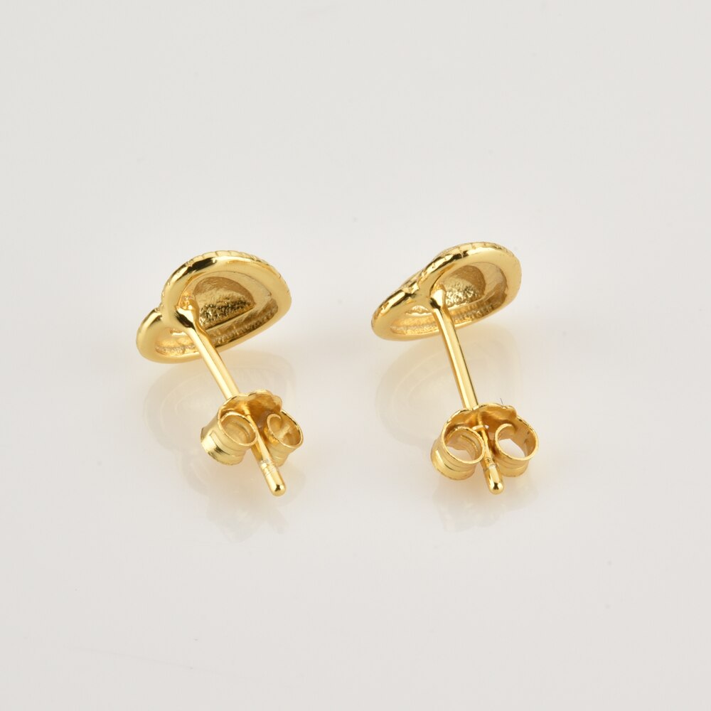 Gold Heart Earrings 