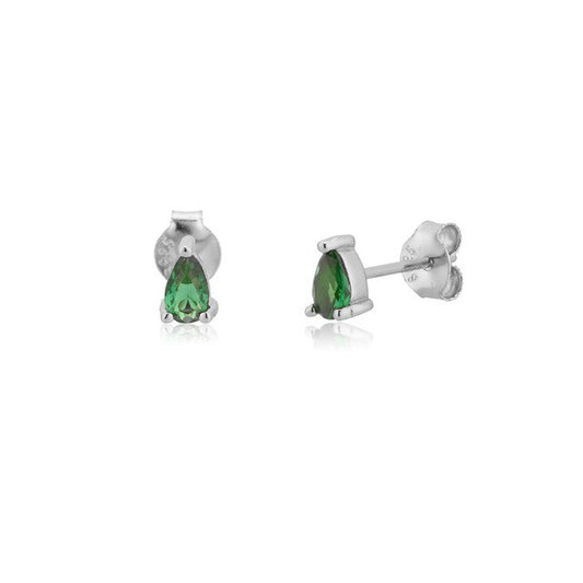 Pendientes Green Gota Plata