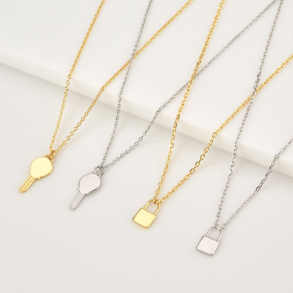 Silver Key Necklace 