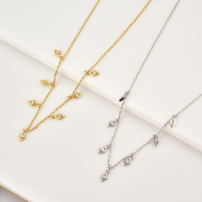Choker Rombos Plata