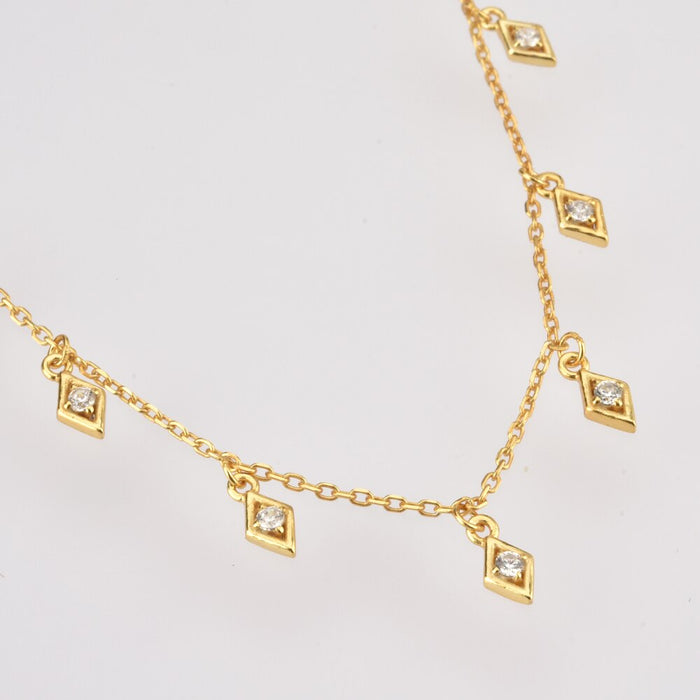 Gold Rhombus Choker 