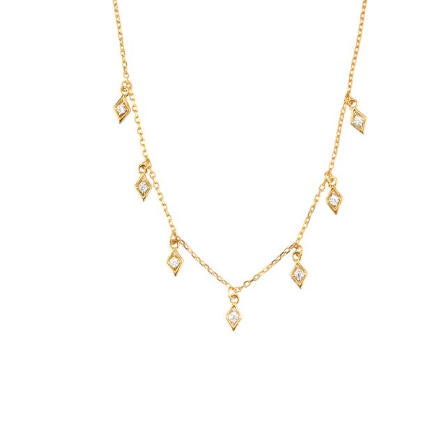 Gold Rhombus Choker 