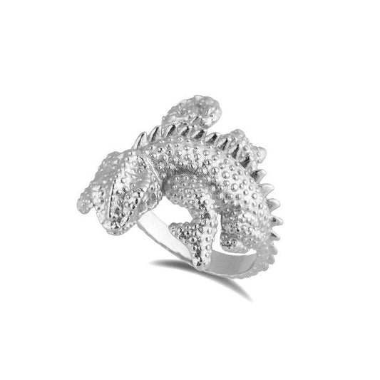 Silver Lizard Ring 