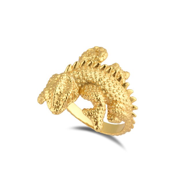 Gold Lizard Ring 