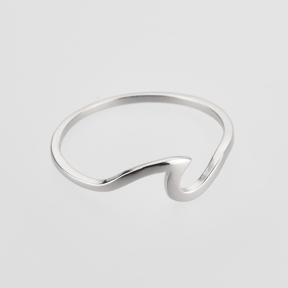 Silver Wave Ring 