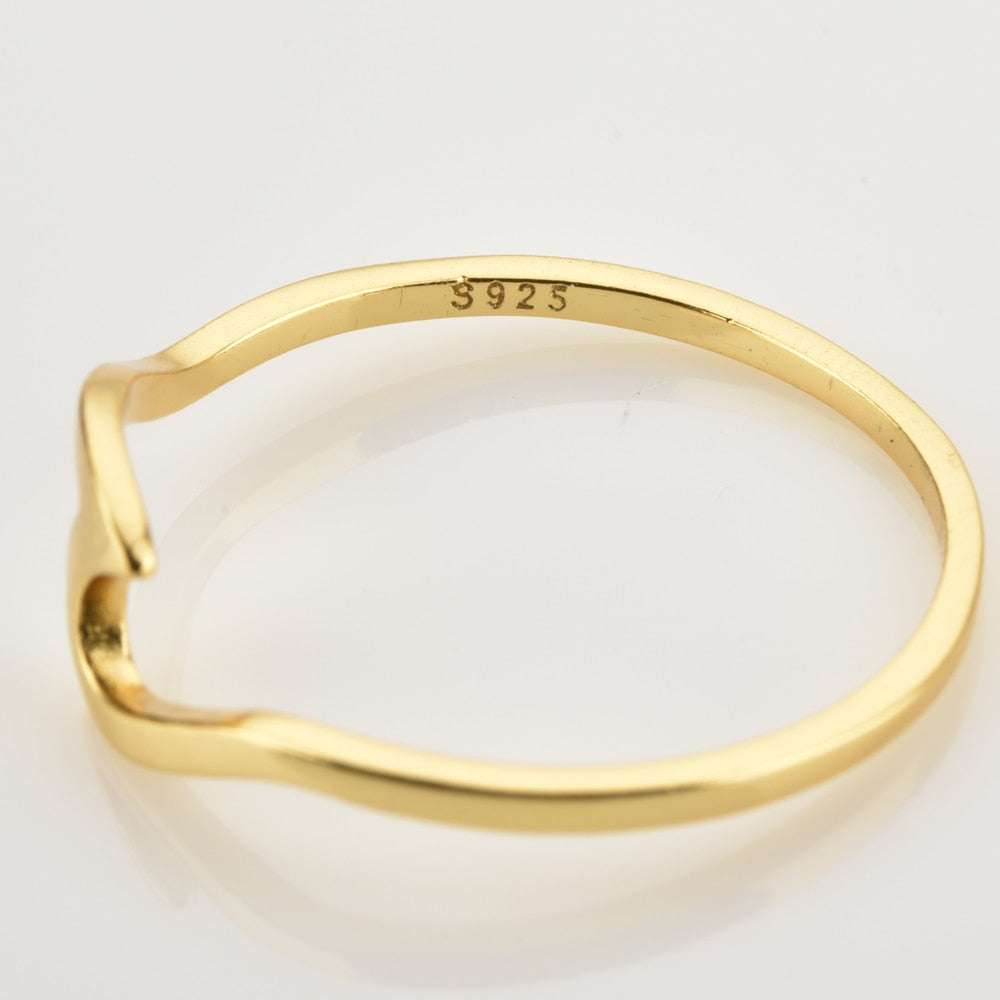 Gold Wave Ring 