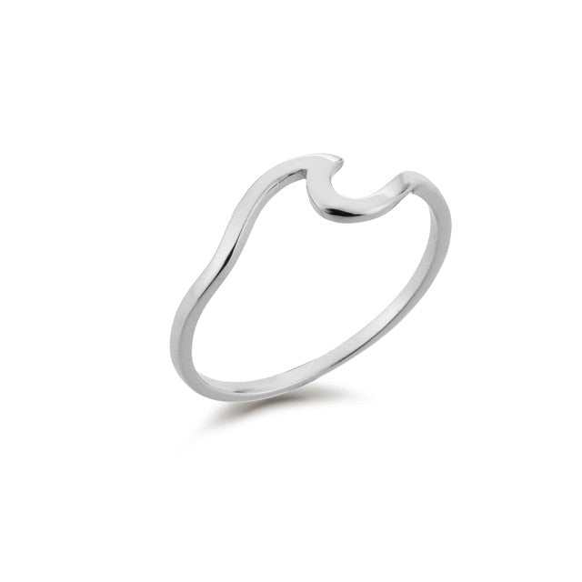 Silver Wave Ring 