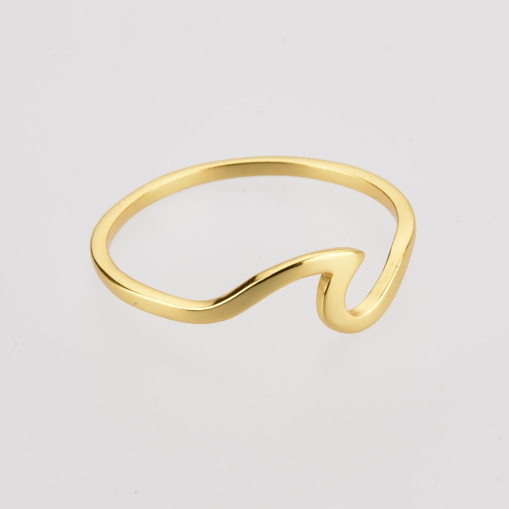 Gold Wave Ring 