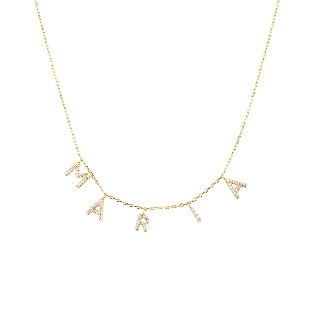 Gold Personalized Shiny Necklace 