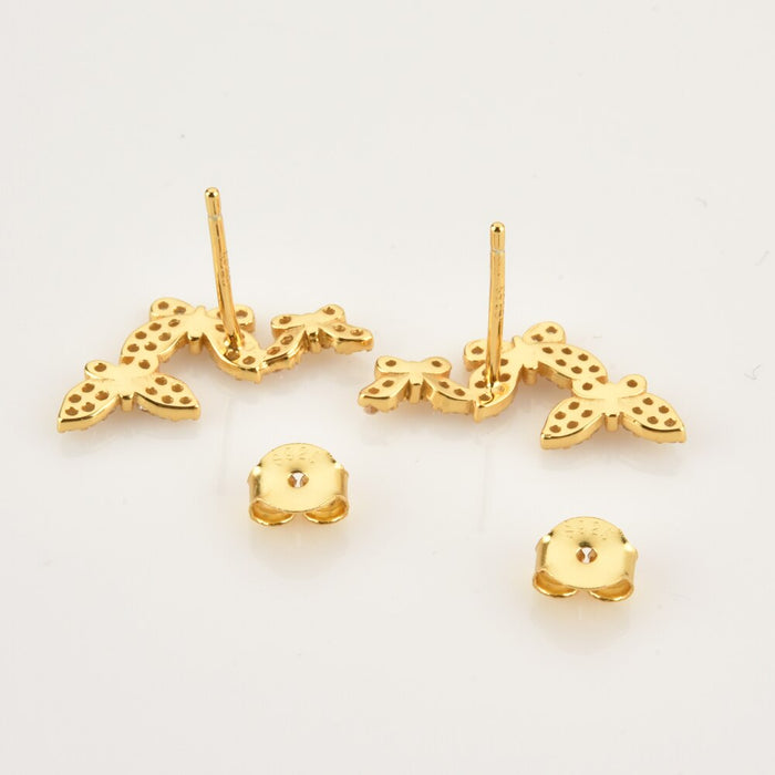 Pendientes White Fairy Oro