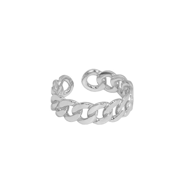 Silver Chain Ring 