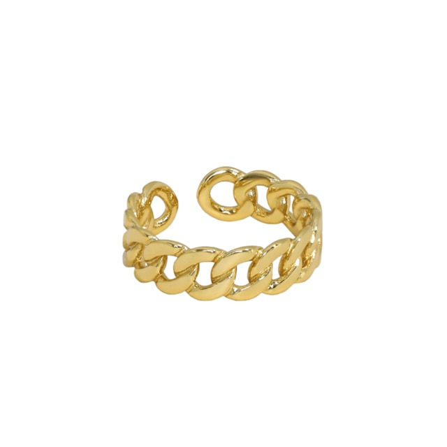 Gold Chain Ring 