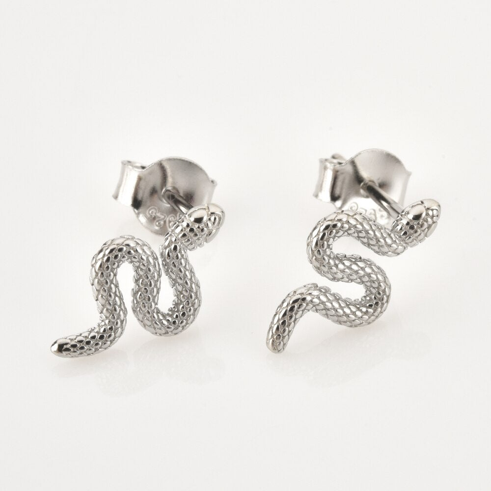 Silver Mamba Earrings 