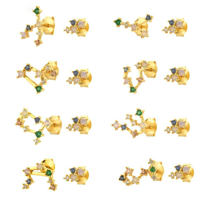 Colorful Zodiac Earrings 