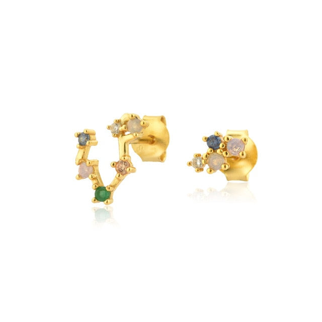 Colorful Zodiac Earrings 