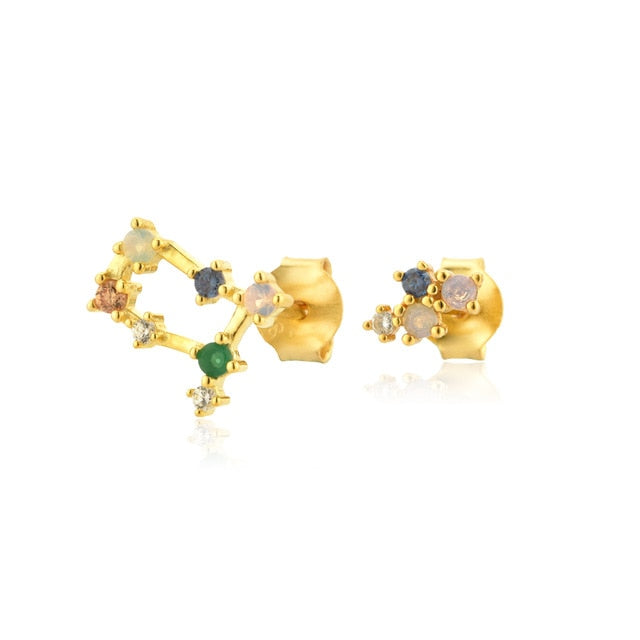 Colorful Zodiac Earrings 