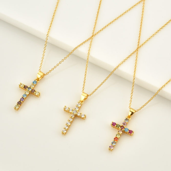 Big Winter Cross Necklace 