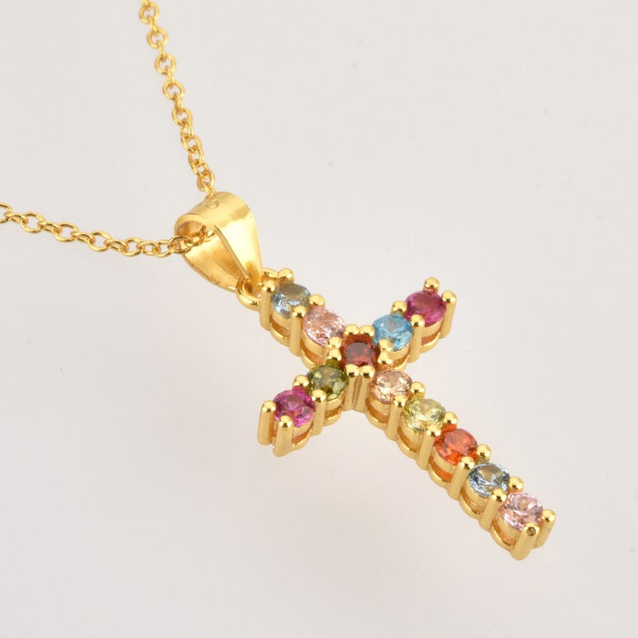 Big Spring Cross Necklace 
