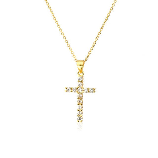 Collar Big White Cross