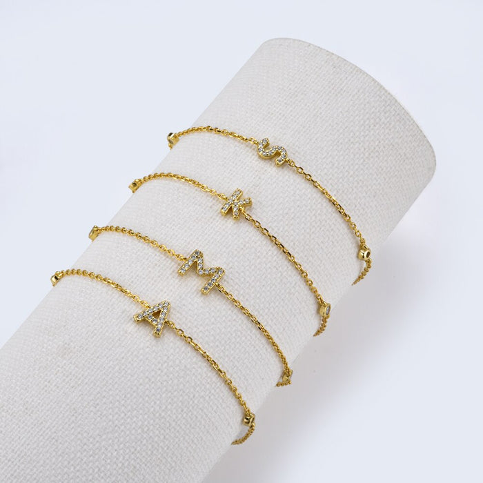 Initial Shiny Bracelet 