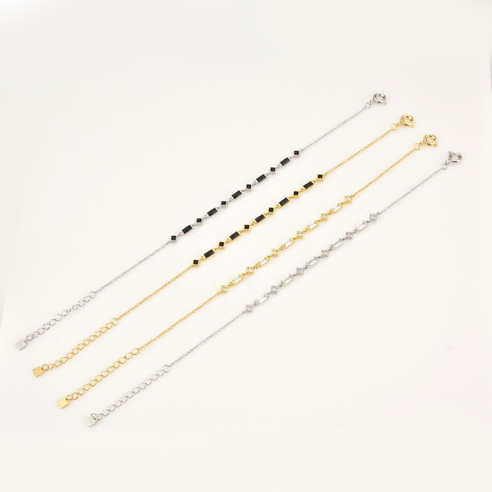 Kat Black Silver Bracelet 