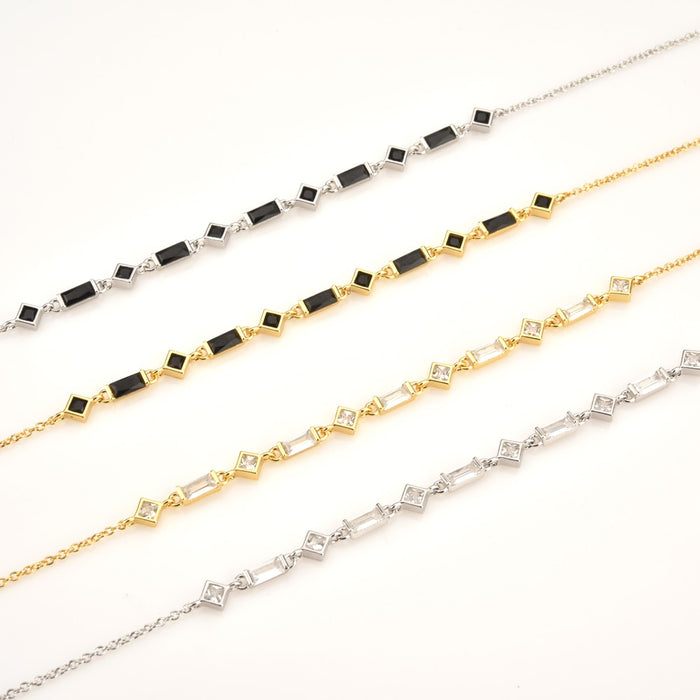 Kat White Silver Bracelet 