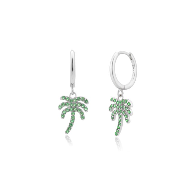 Silver Palm Earrings 