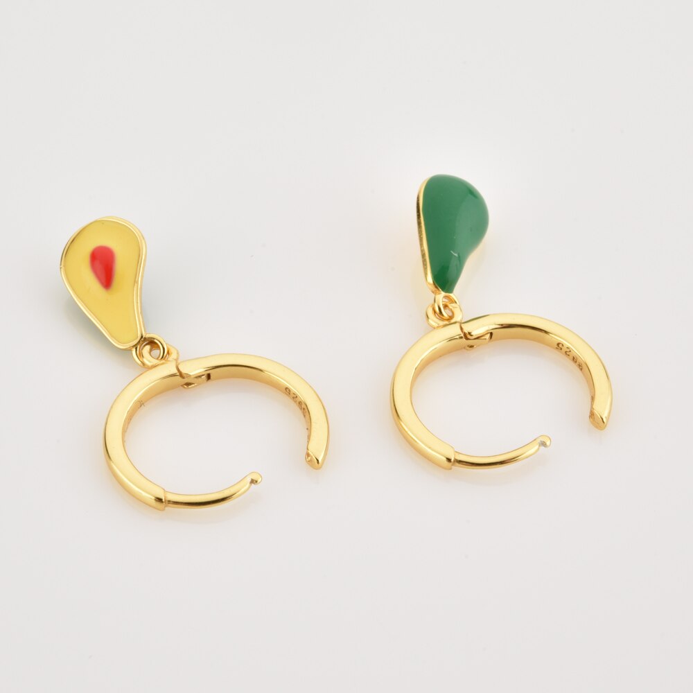 Gold Avocado Earrings 