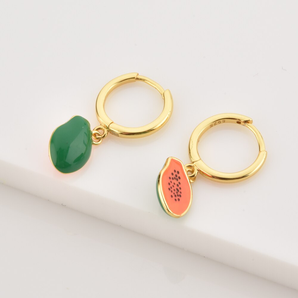 Gold Papaya Earrings 