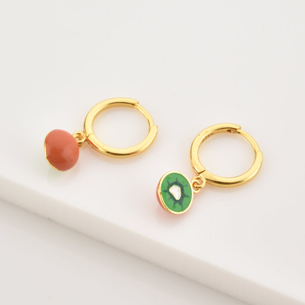 Kiwi Gold Earrings 