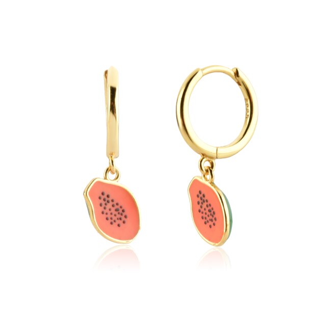 Gold Papaya Earrings 