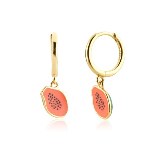 Gold Papaya Earrings 